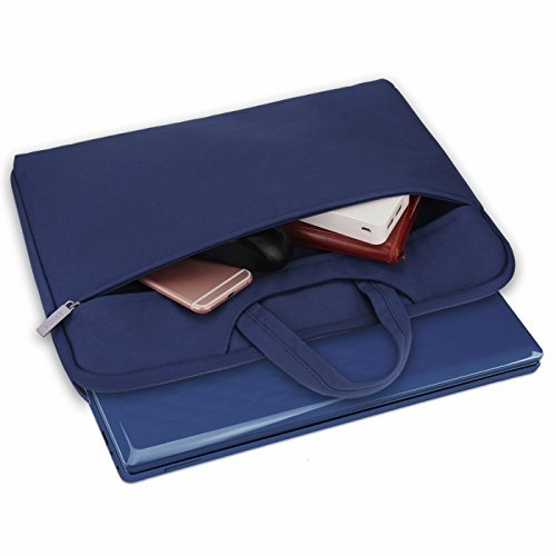 Arvok 15 15.6 16 Inch Water-Resistant Canvas Fabric Laptop Sleeve with Handle&Zipper