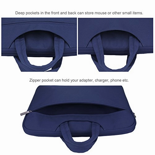 Arvok 15 15.6 16 Inch Water-Resistant Canvas Fabric Laptop Sleeve with Handle&Zipper