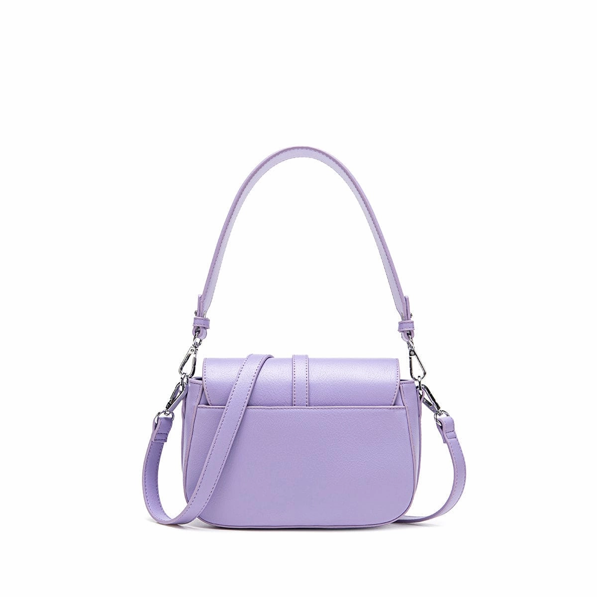 Athena Vegan Leather Saddle Bag | Lavender