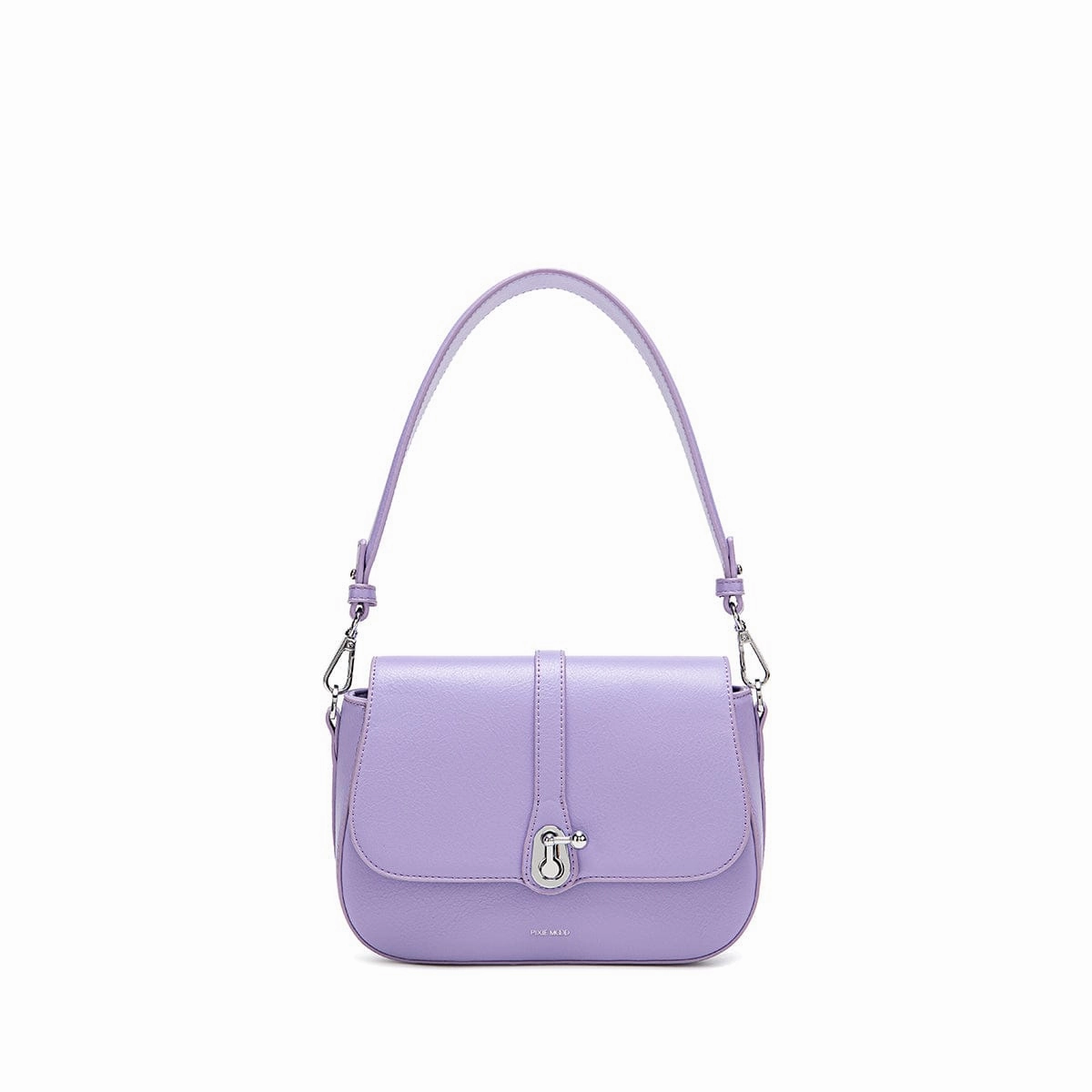 Athena Vegan Leather Saddle Bag | Lavender