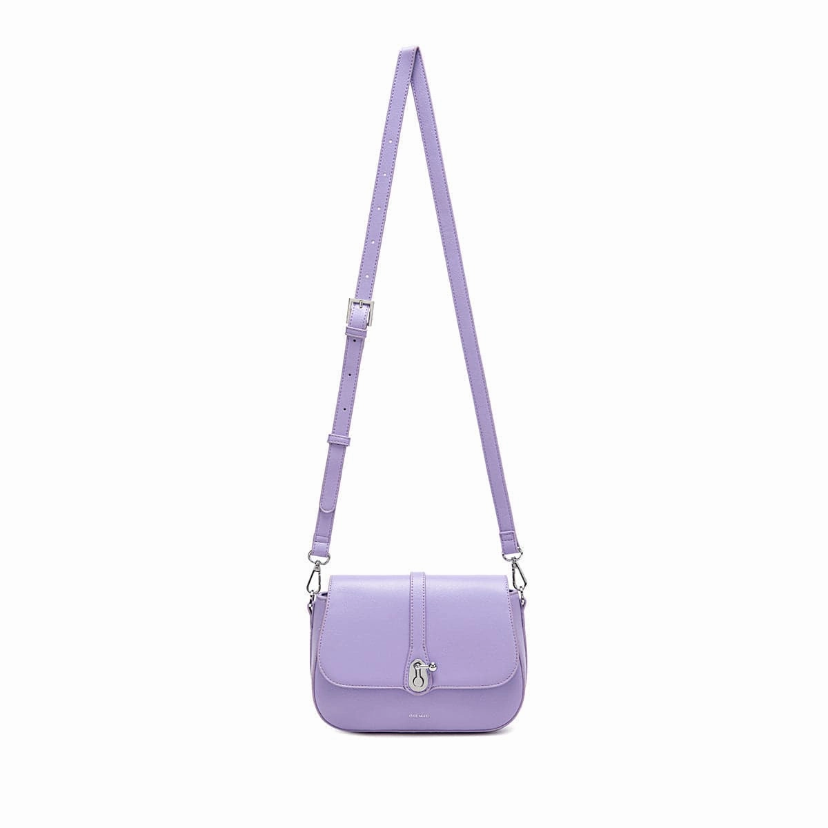 Athena Vegan Leather Saddle Bag | Lavender