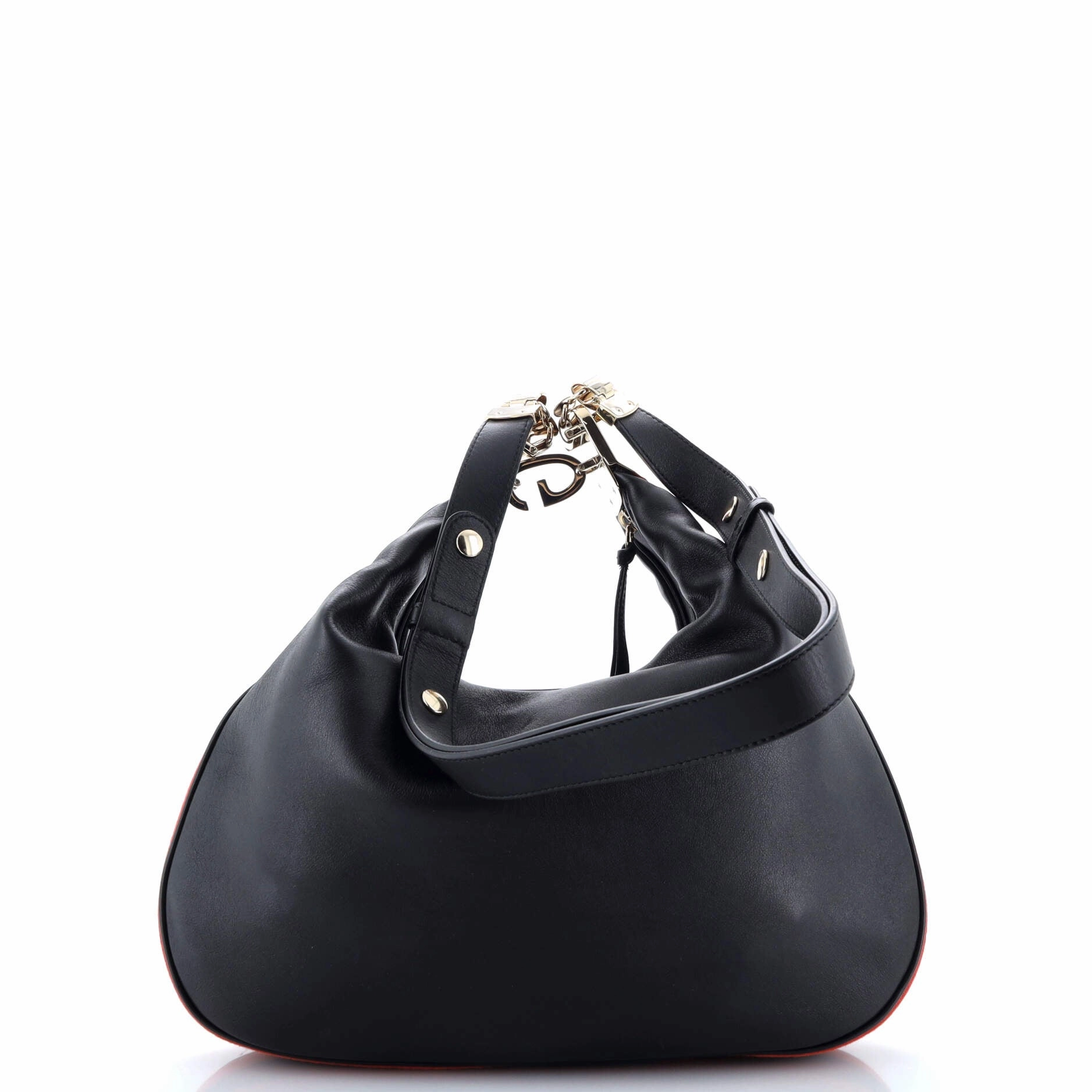 Attache Shoulder Bag Leather Large