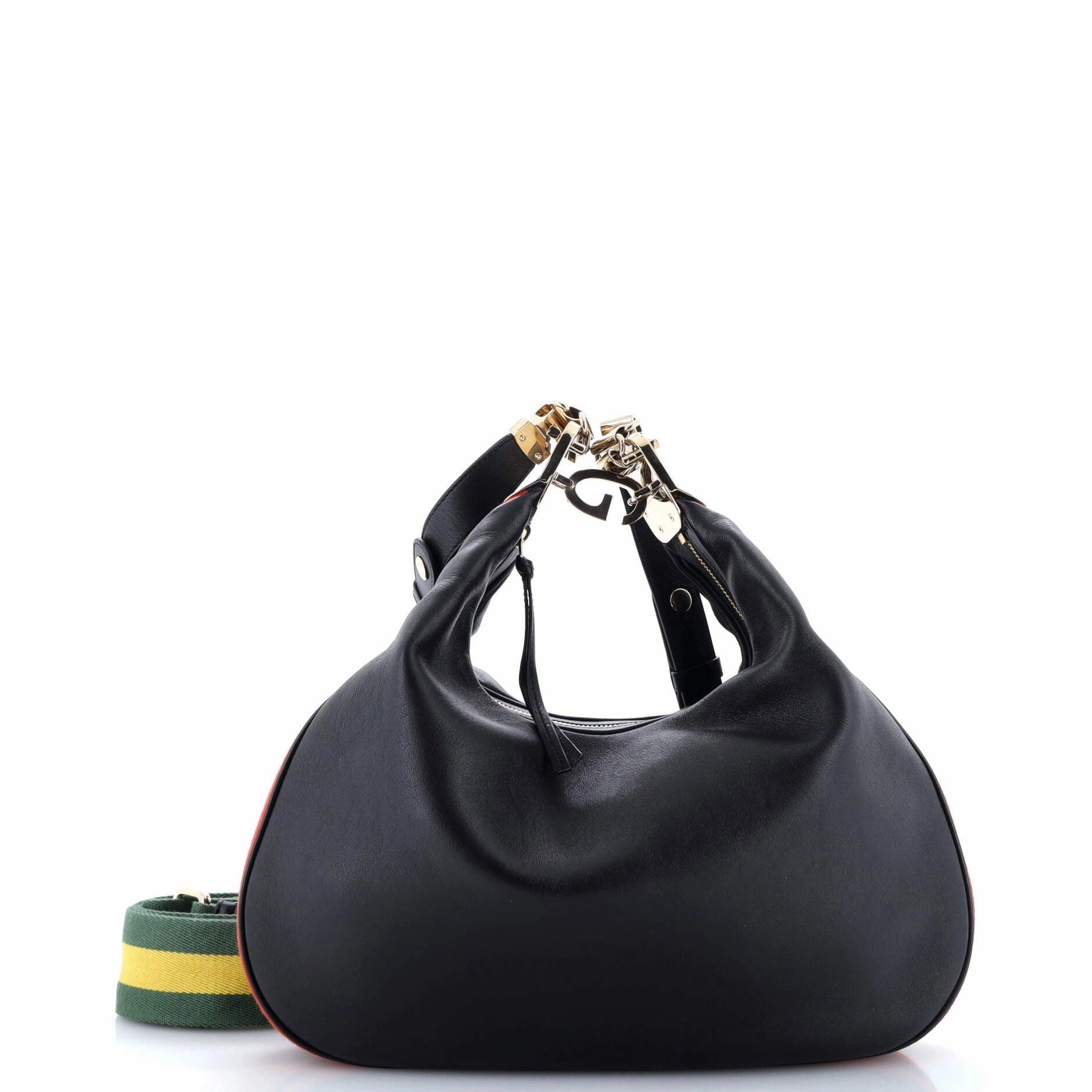 Attache Shoulder Bag Leather Large