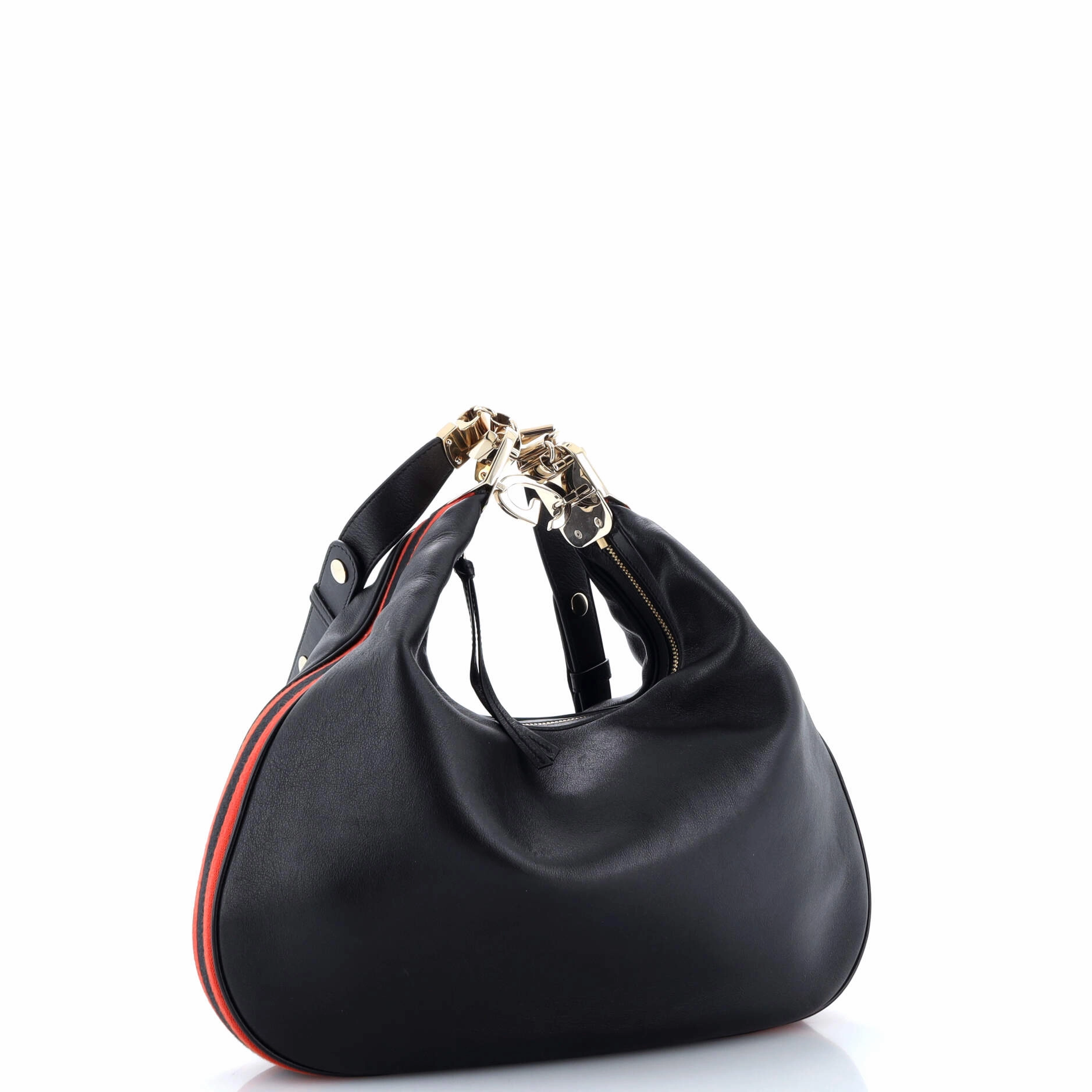 Attache Shoulder Bag Leather Large