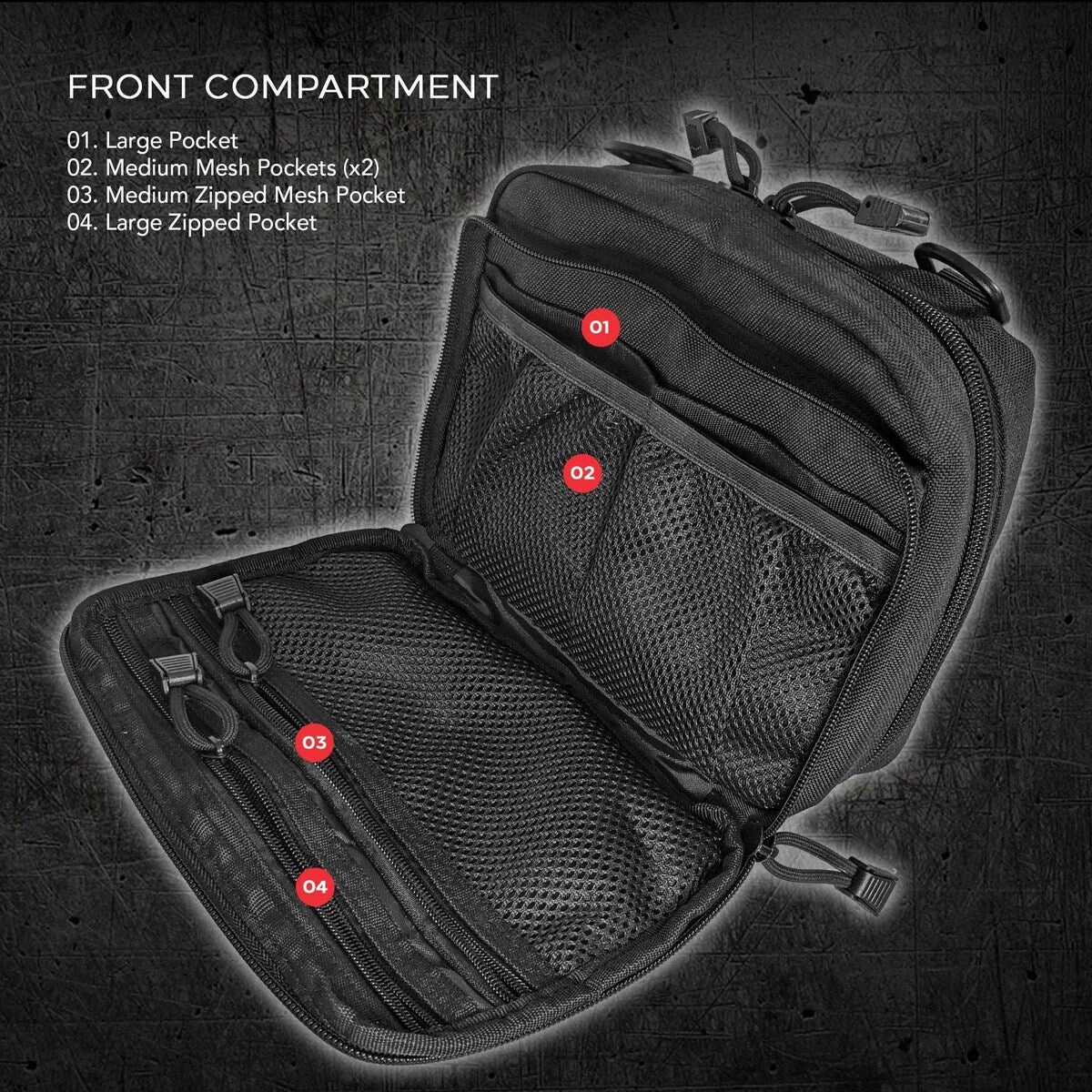Backpack OrganizerUtility Bag Pouch;Go Bags;Bug Out Bags;72 Hour Kits;Survival Kits;Tactical Pack;First Aid Supplies