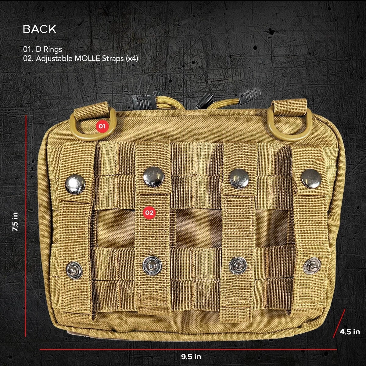 Backpack OrganizerUtility Bag Pouch;Go Bags;Bug Out Bags;72 Hour Kits;Survival Kits;Tactical Pack;First Aid Supplies