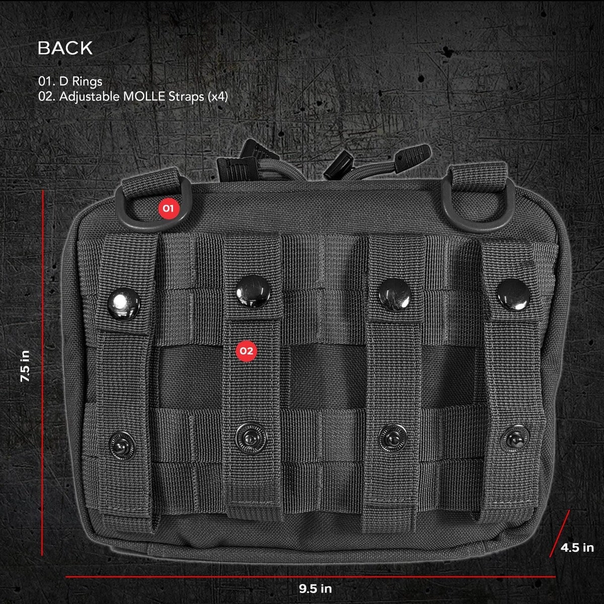 Backpack OrganizerUtility Bag Pouch;Go Bags;Bug Out Bags;72 Hour Kits;Survival Kits;Tactical Pack;First Aid Supplies