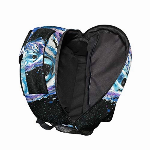 Backpack Travel Universe Wolf Space Galaxy School Bookbags Shoulder Laptop Daypack College Bag