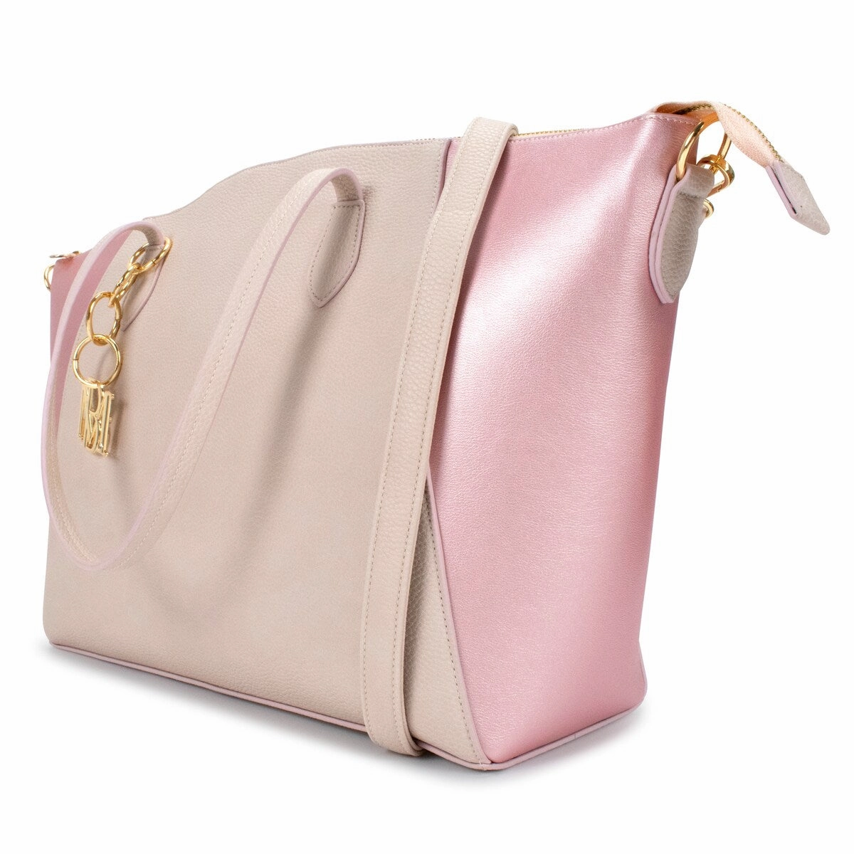 BADGLEY MISCHKA Caroline Vegan Leather Tote Weekender Travel Bag