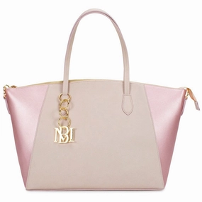 BADGLEY MISCHKA Caroline Vegan Leather Tote Weekender Travel Bag