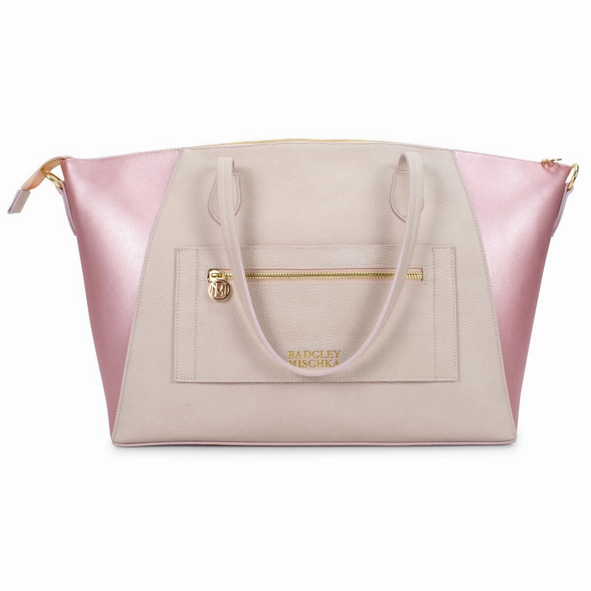 BADGLEY MISCHKA Caroline Vegan Leather Tote Weekender Travel Bag