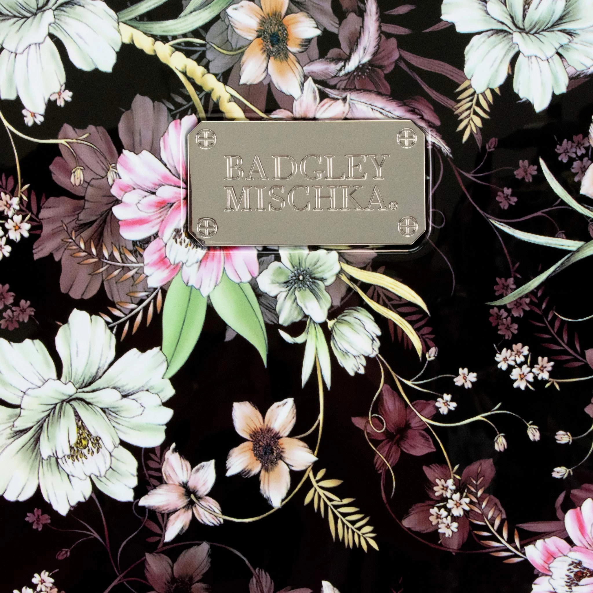 BADGLEY MISCHKA Essence 3 Piece Hard Spinner Luggage Set (Winter Flowers)