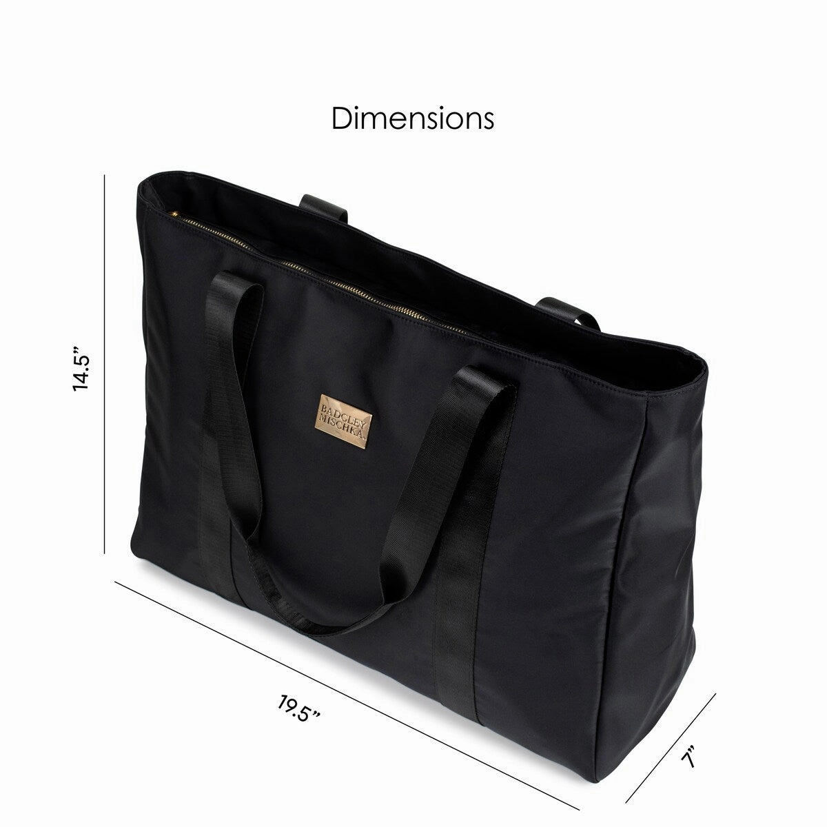 BADGLEY MISCHKA Nylon Travel Tote Weekender Bag - Packable Travel Bag