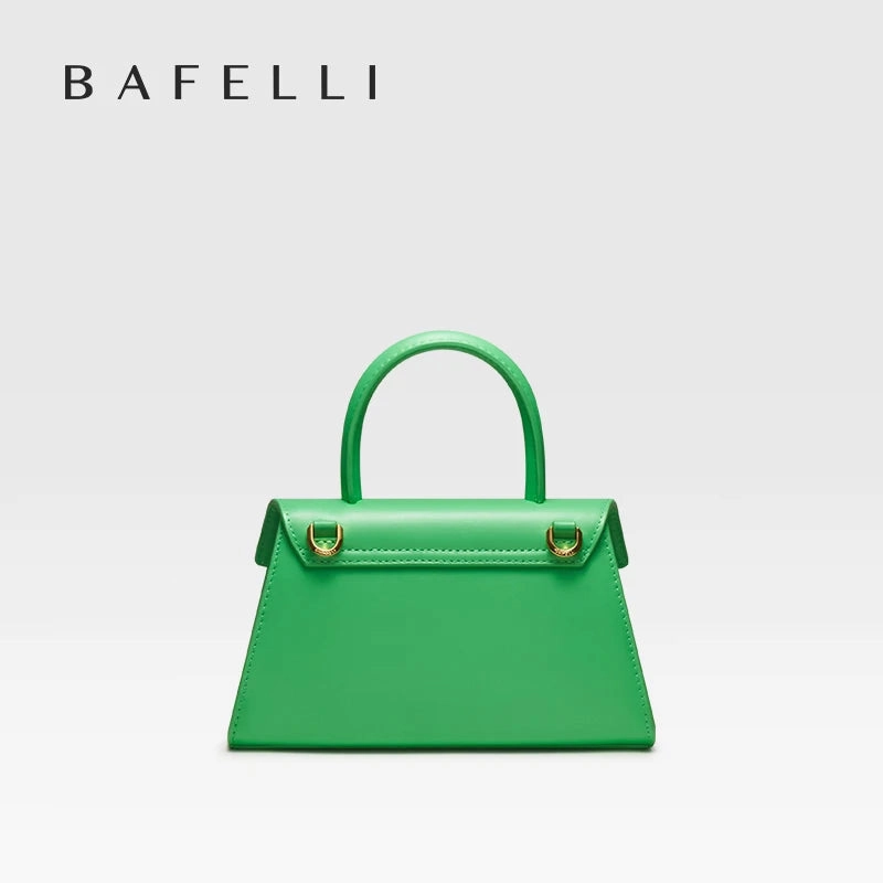 BAFELLI Mini Green Leather Handbag