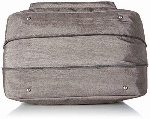 Baggallini New Classic Overnight Expandable Laptop Tote with RFID Phone Wristlet, Sterling Shimmer