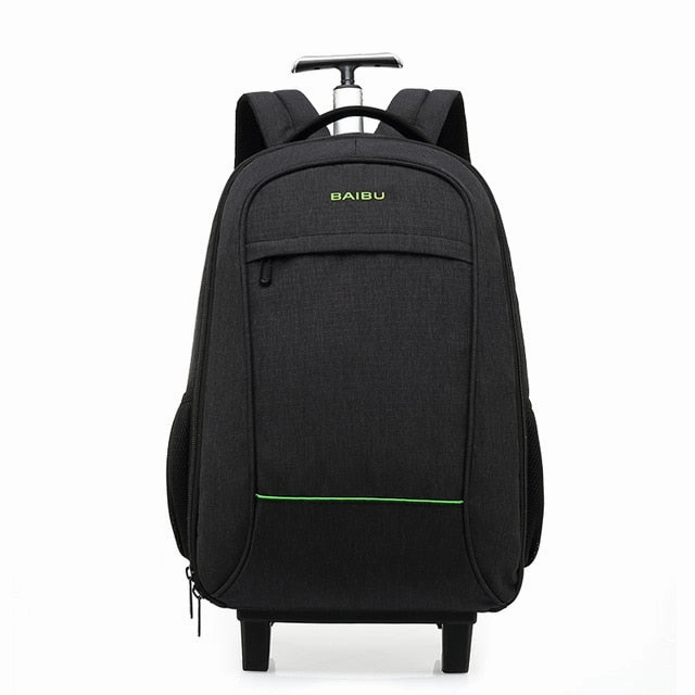 Baibu High Quality Waterproof Travel Trolley Backpack Luggage Bags Wheeled Carry-Ons Bags Large