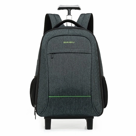 Baibu High Quality Waterproof Travel Trolley Backpack Luggage Bags Wheeled Carry-Ons Bags Large