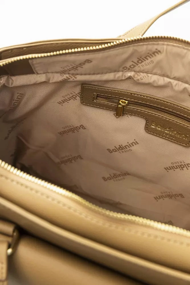 Baldinini Trend Beige Polyethylene Women Handbag