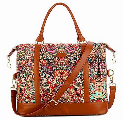 Baosha Hb-28 Women Ladies Travel Weekender Bag Overnight Carry-On In Trolley Handle (Colour)