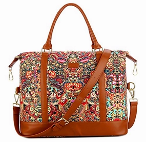 Baosha Hb-28 Women Ladies Travel Weekender Bag Overnight Carry-On In Trolley Handle (Colour)