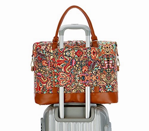 Baosha Hb-28 Women Ladies Travel Weekender Bag Overnight Carry-On In Trolley Handle (Colour)