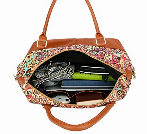 Baosha Hb-28 Women Ladies Travel Weekender Bag Overnight Carry-On In Trolley Handle (Colour)