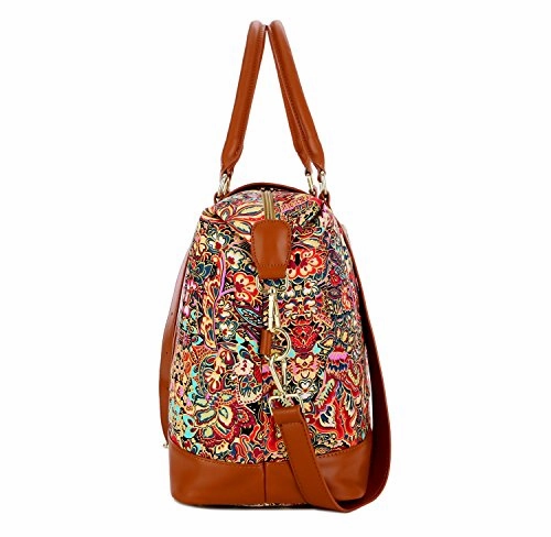 Baosha Hb-28 Women Ladies Travel Weekender Bag Overnight Carry-On In Trolley Handle (Colour)