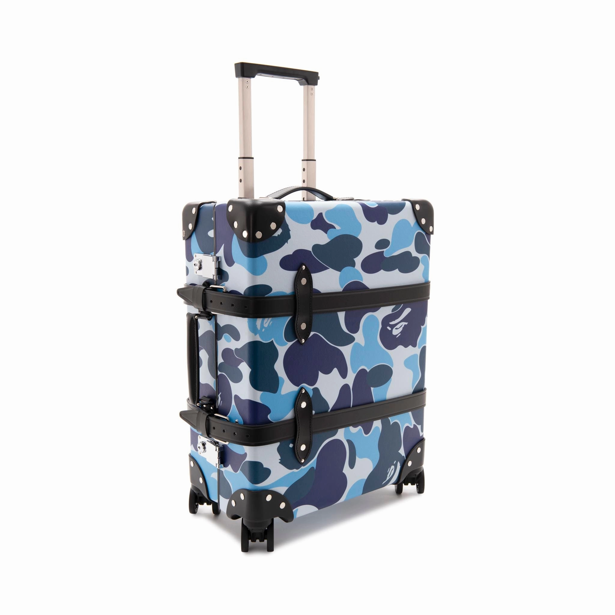 Bape  Carry-On - 4 Wheels | Blue/Black/Chrome