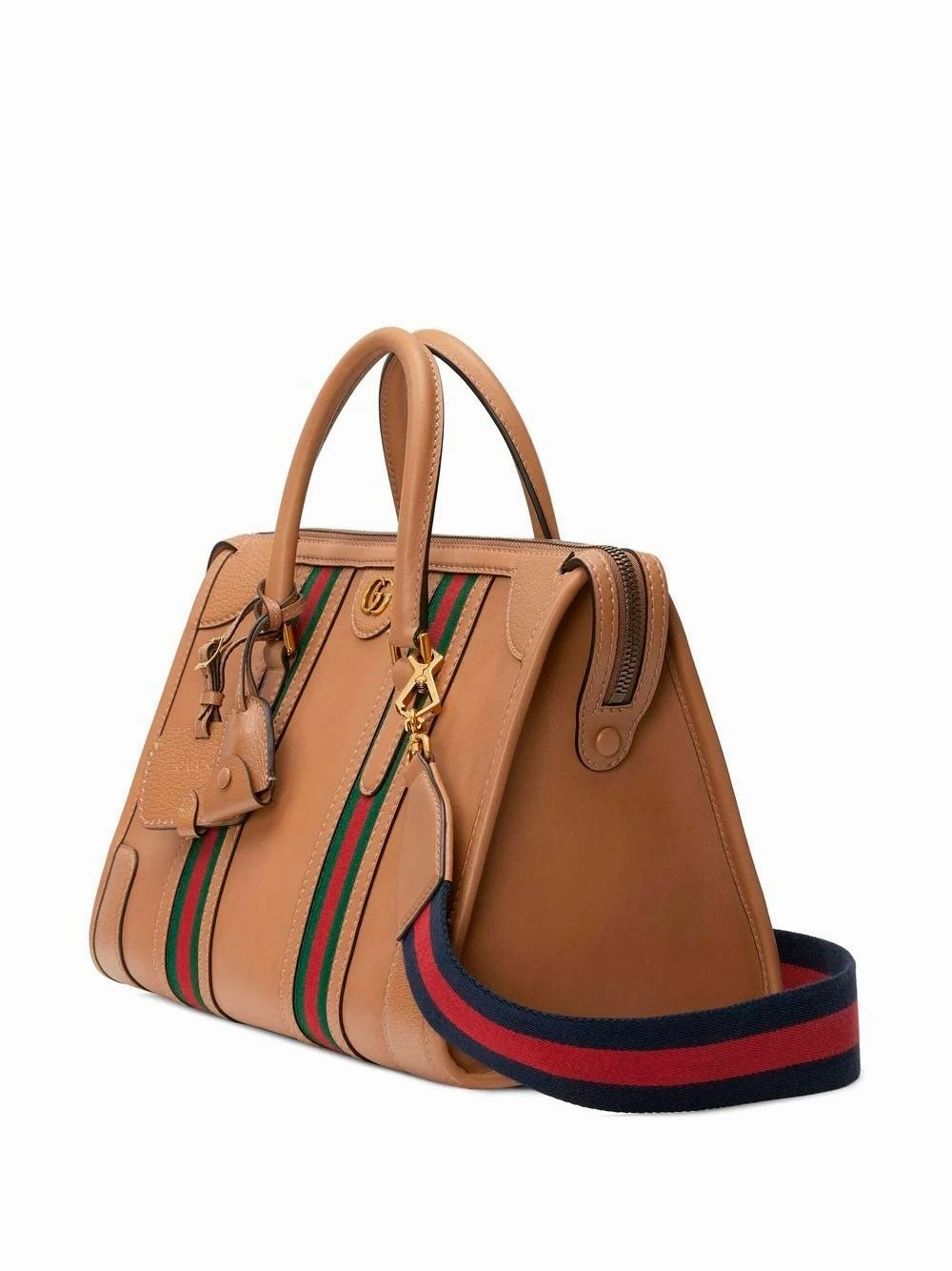 Bauletto medium leather handbag