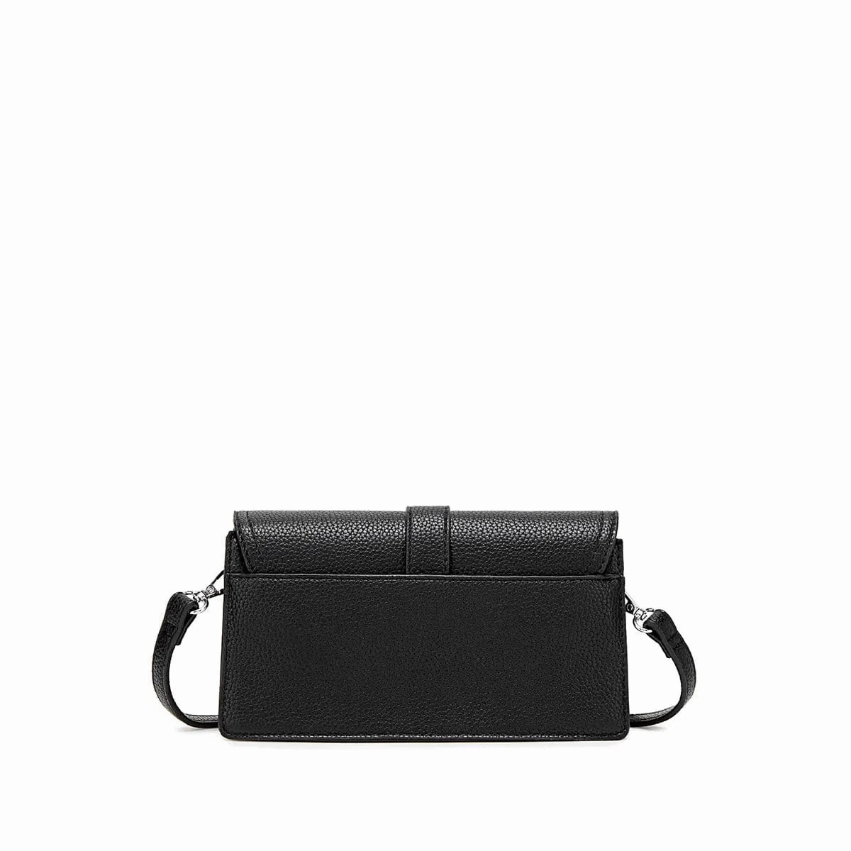 Beau Vegan Leather Crossbody Bag | Black Pebbled