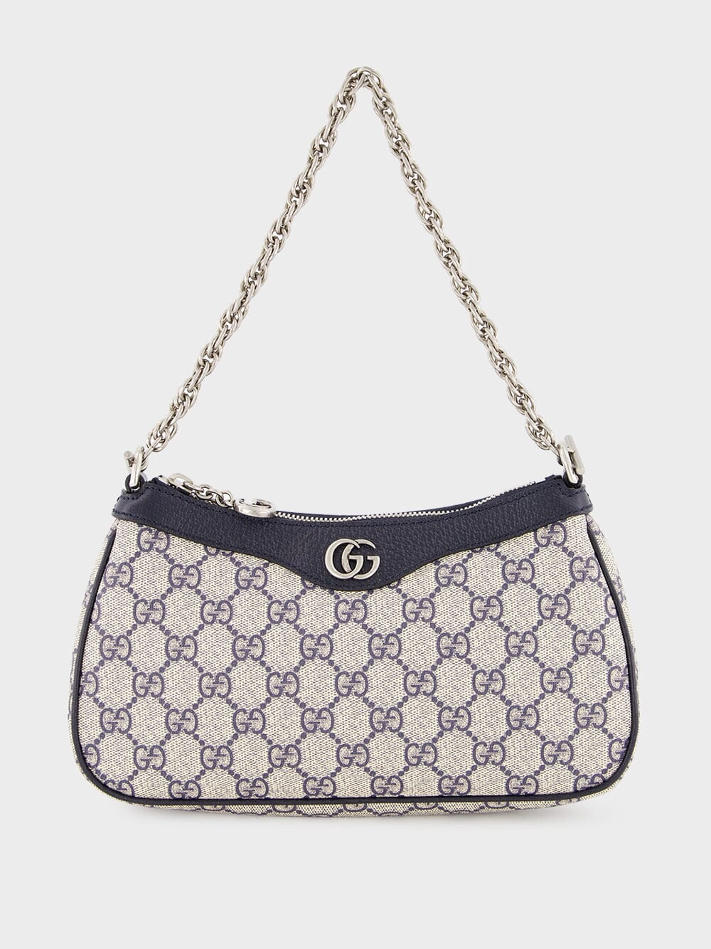 Beige and Blue Ophidia GG Small Handbag