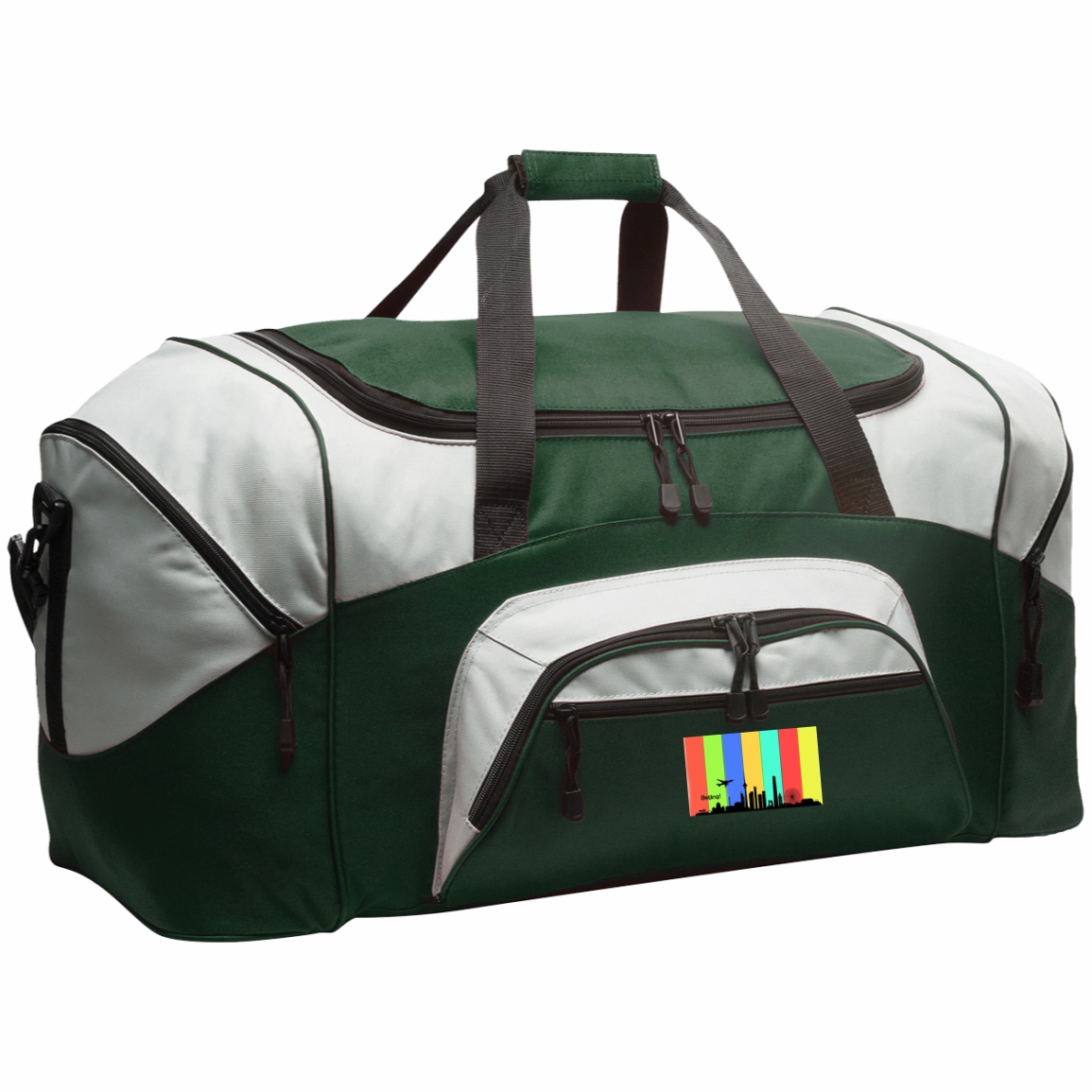 Beijing Travel - Luggage Factory . Colorblock Sport Duffel