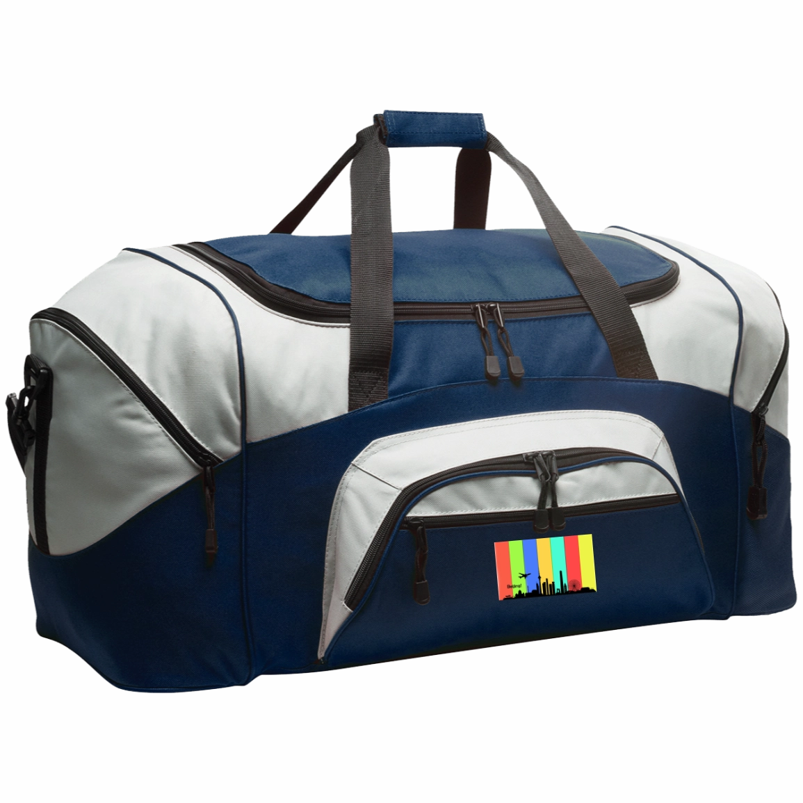 Beijing Travel - Luggage Factory . Colorblock Sport Duffel
