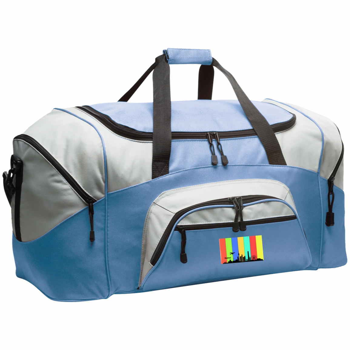 Beijing Travel - Luggage Factory . Colorblock Sport Duffel