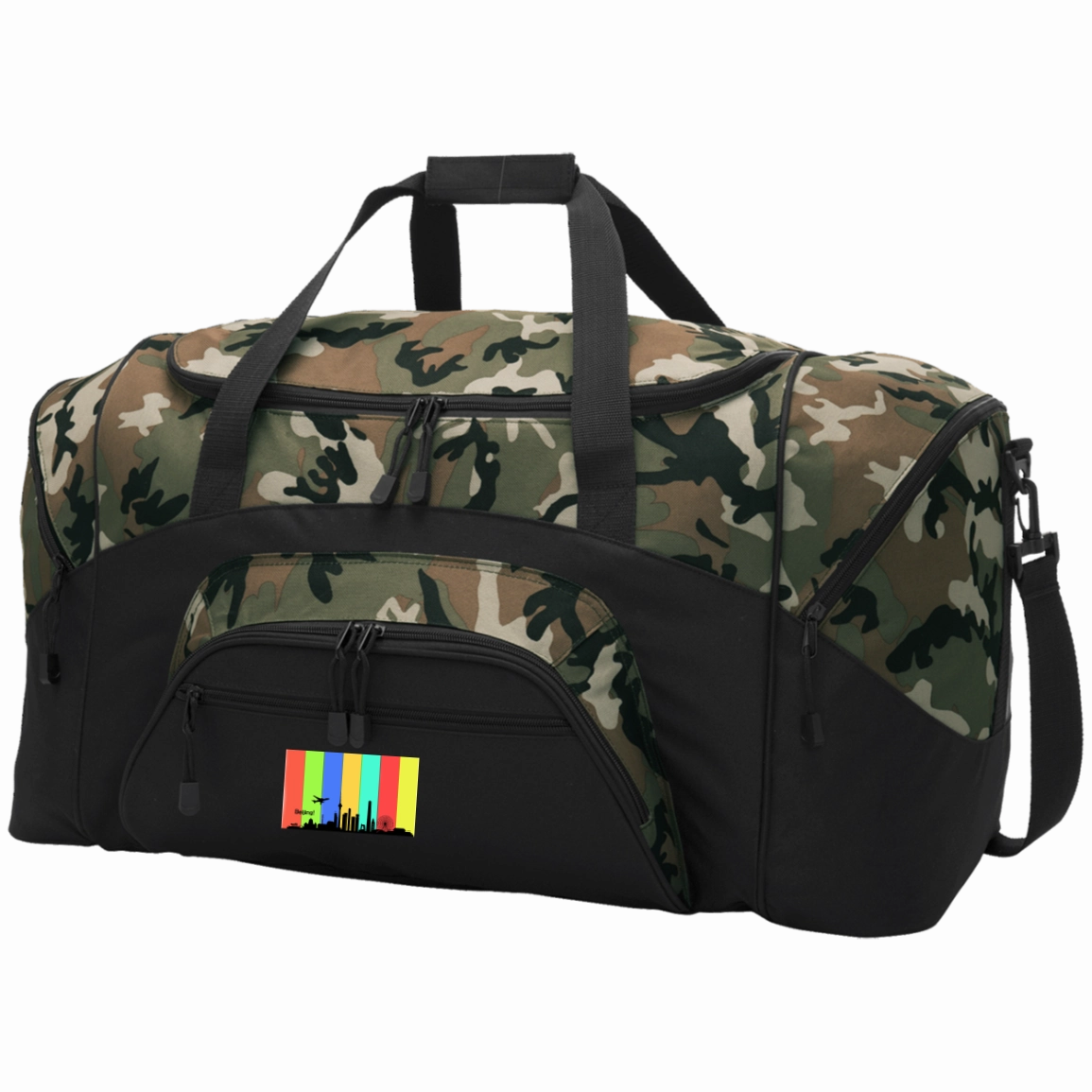 Beijing Travel - Luggage Factory . Colorblock Sport Duffel