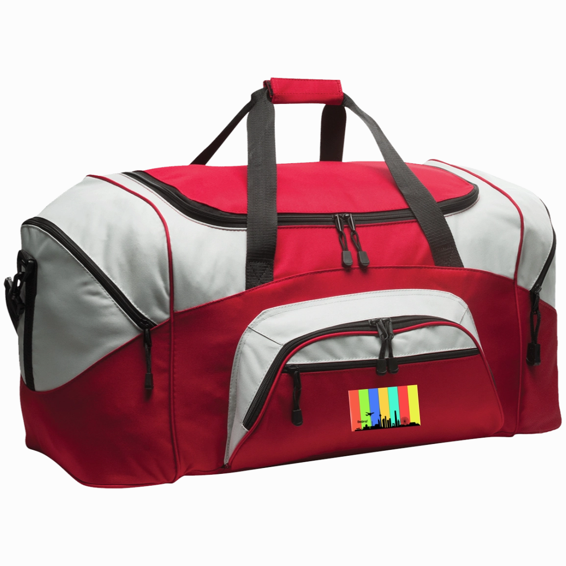 Beijing Travel - Luggage Factory . Colorblock Sport Duffel
