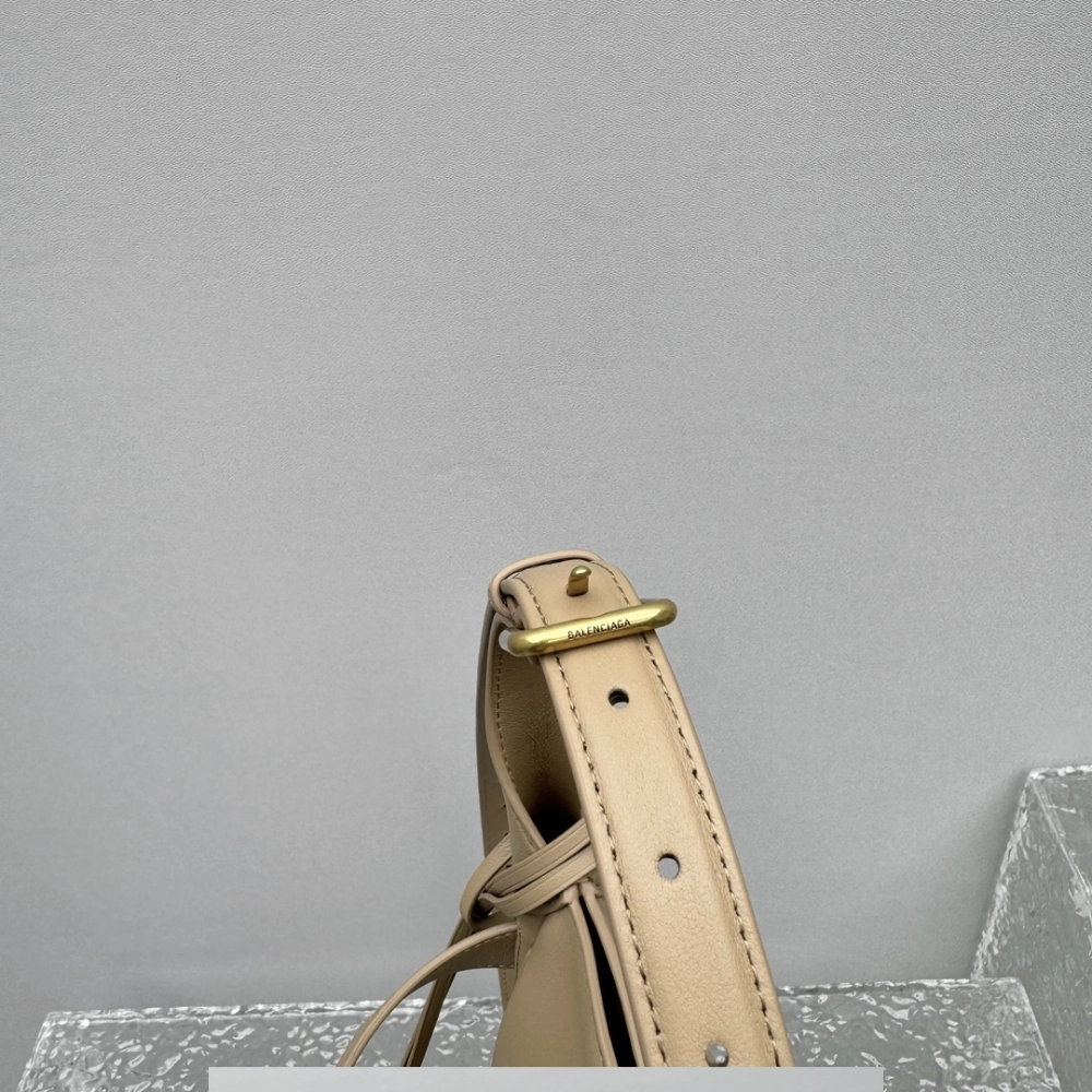 Bel Air Small Hobo Bag in Latte Leather Shoulder Bag for Women