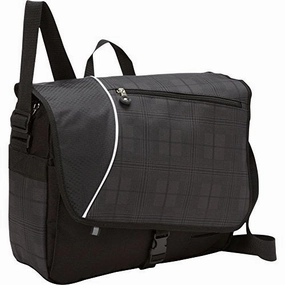 Bellino P4635 Matrix Plaid Laptop Messenger