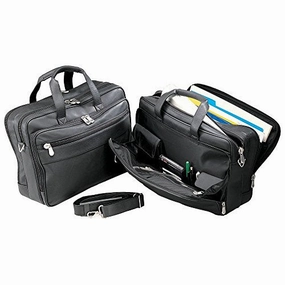 Bellino Soft Sided Leather Laptop Briefcase
