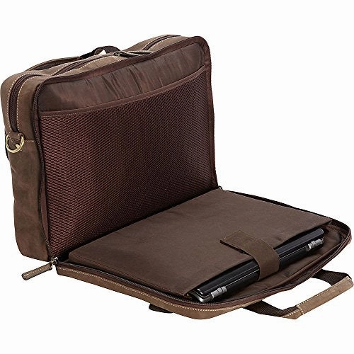 Bellino Tuscany Computer Leather Case, Briefcase Bag, Brown