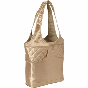 Bellino Women's Savvy Shoulder Tote, Gold