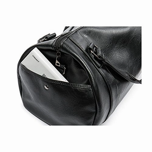 Berchirly Mens Messenger Laptop Bag Business Travel Duffel Weekender Bag Black
