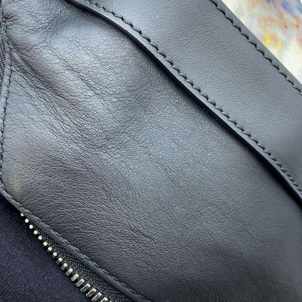 Berluti Crossbody Bag Black/White/Multicolor Leather Nylon