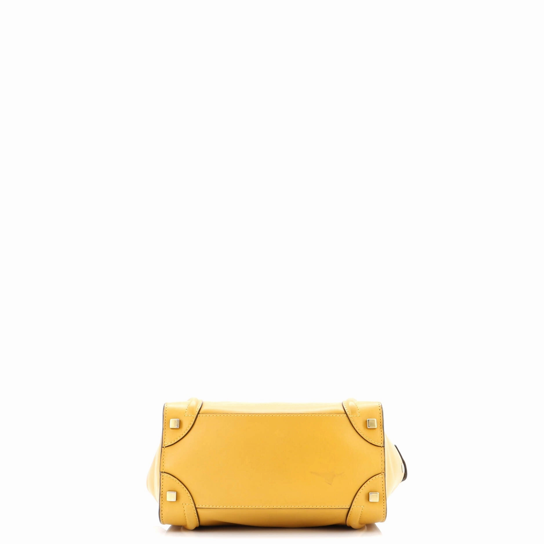 Bicolor Luggage Bag Leather Micro