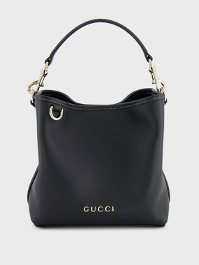 Black GG Emblem Mini Bucket Bag