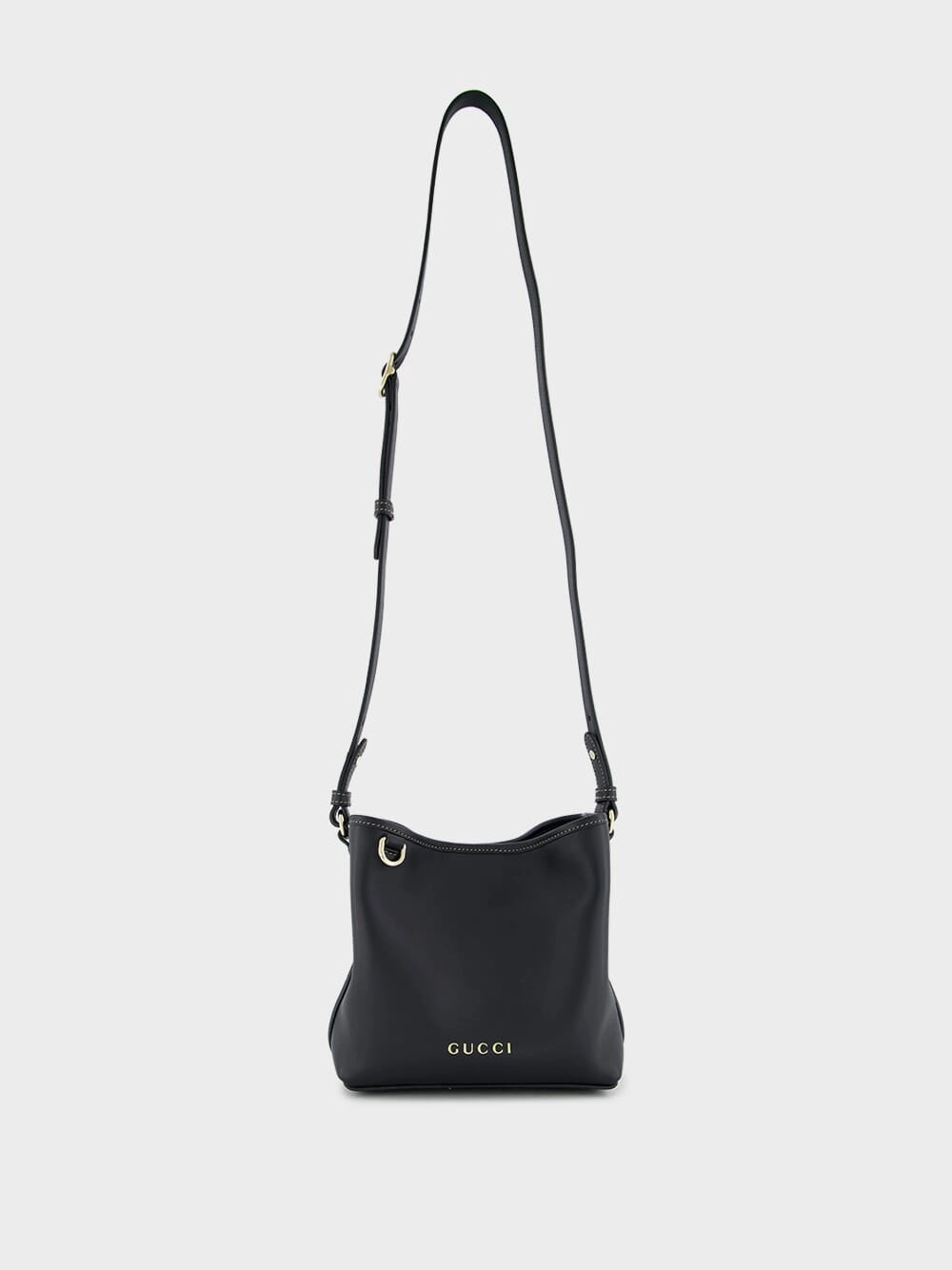 Black GG Emblem Mini Bucket Bag