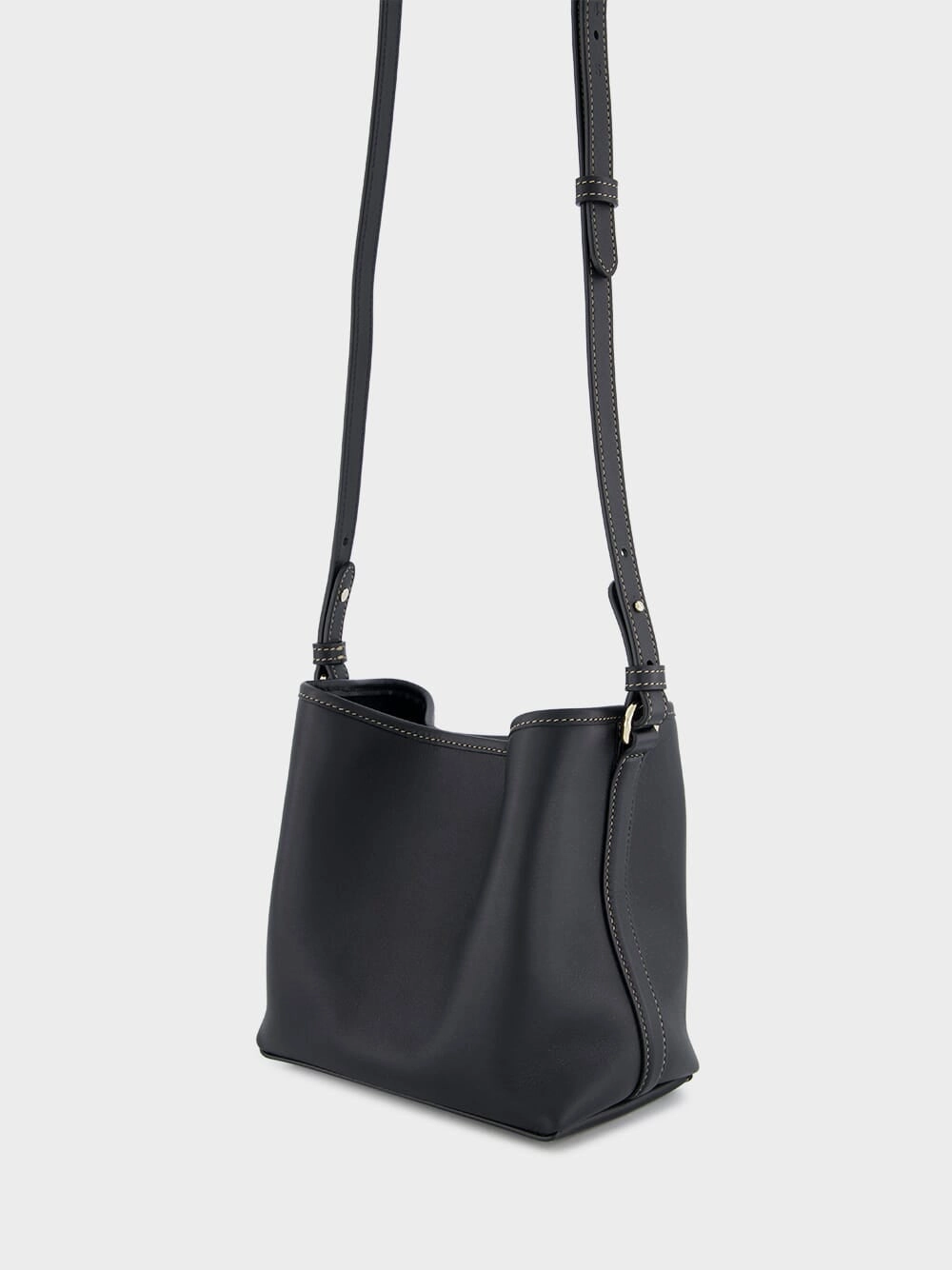 Black GG Emblem Mini Bucket Bag