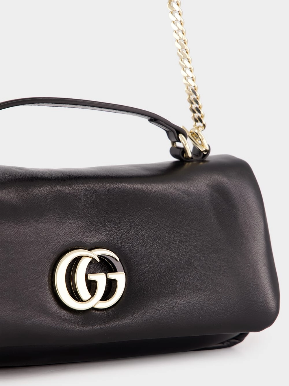 Black GG Milano Small Top Handle Bag