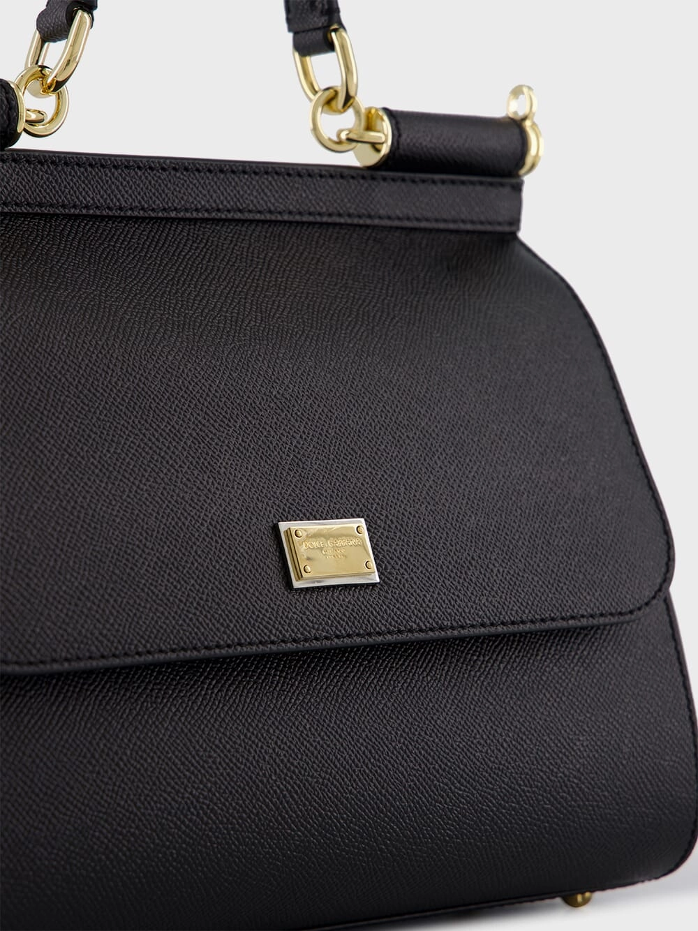 Black Large Sicily Handbag