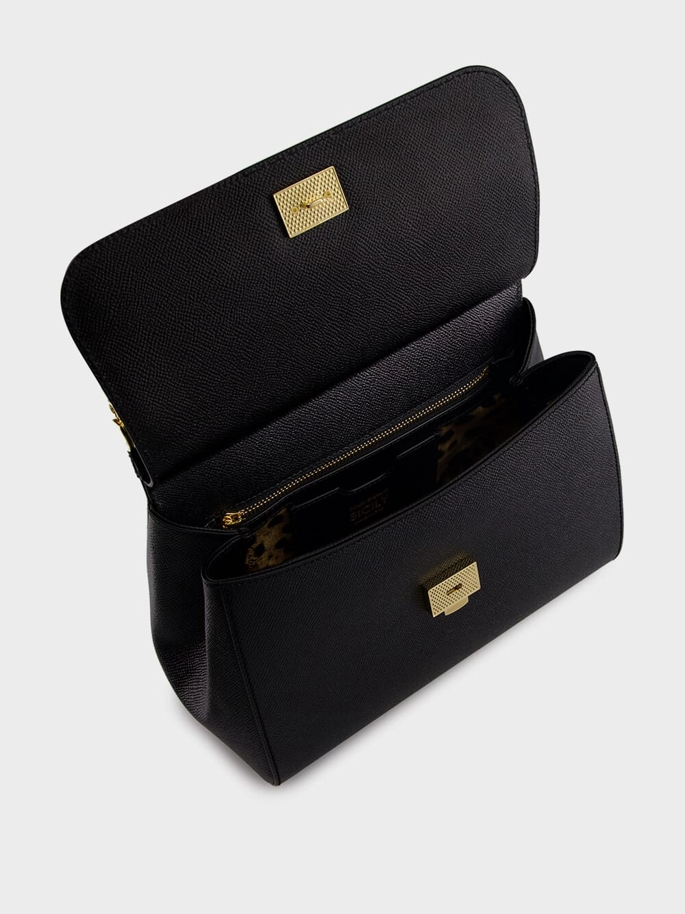 Black Large Sicily Handbag